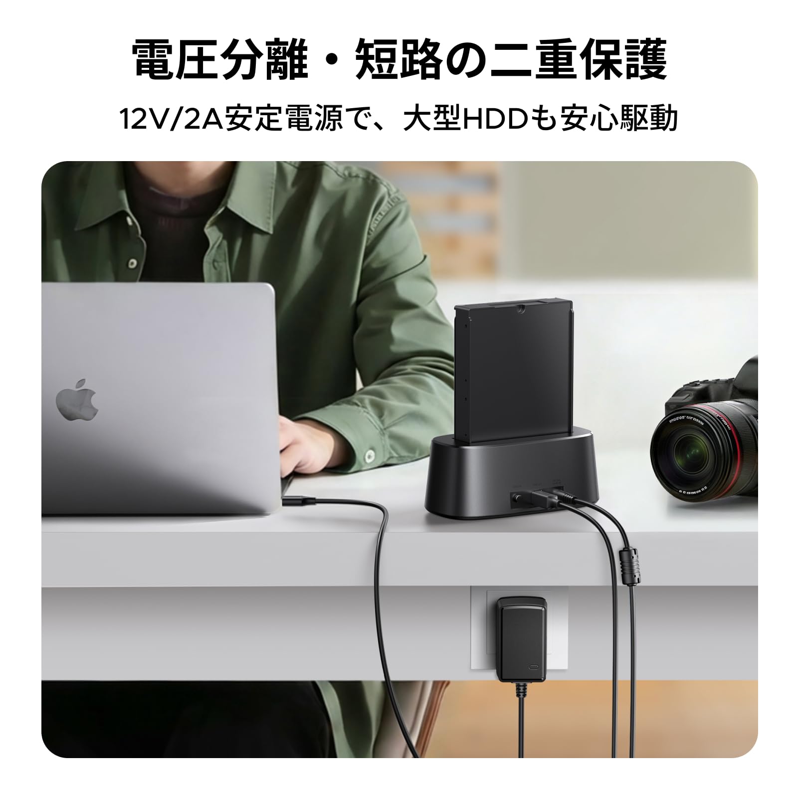 Amazon.co.jp: UGREEN 2.5/3.5 インチ HDD ケース 5Gbps お立ち台 USB3
